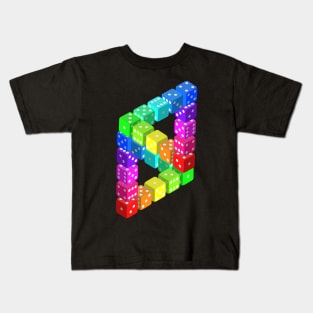 3D Dice Kids T-Shirt